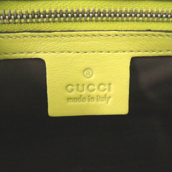 Gucci Bamboo Ladylock Crocodile Yellow Handbag - Picture 8 of 8